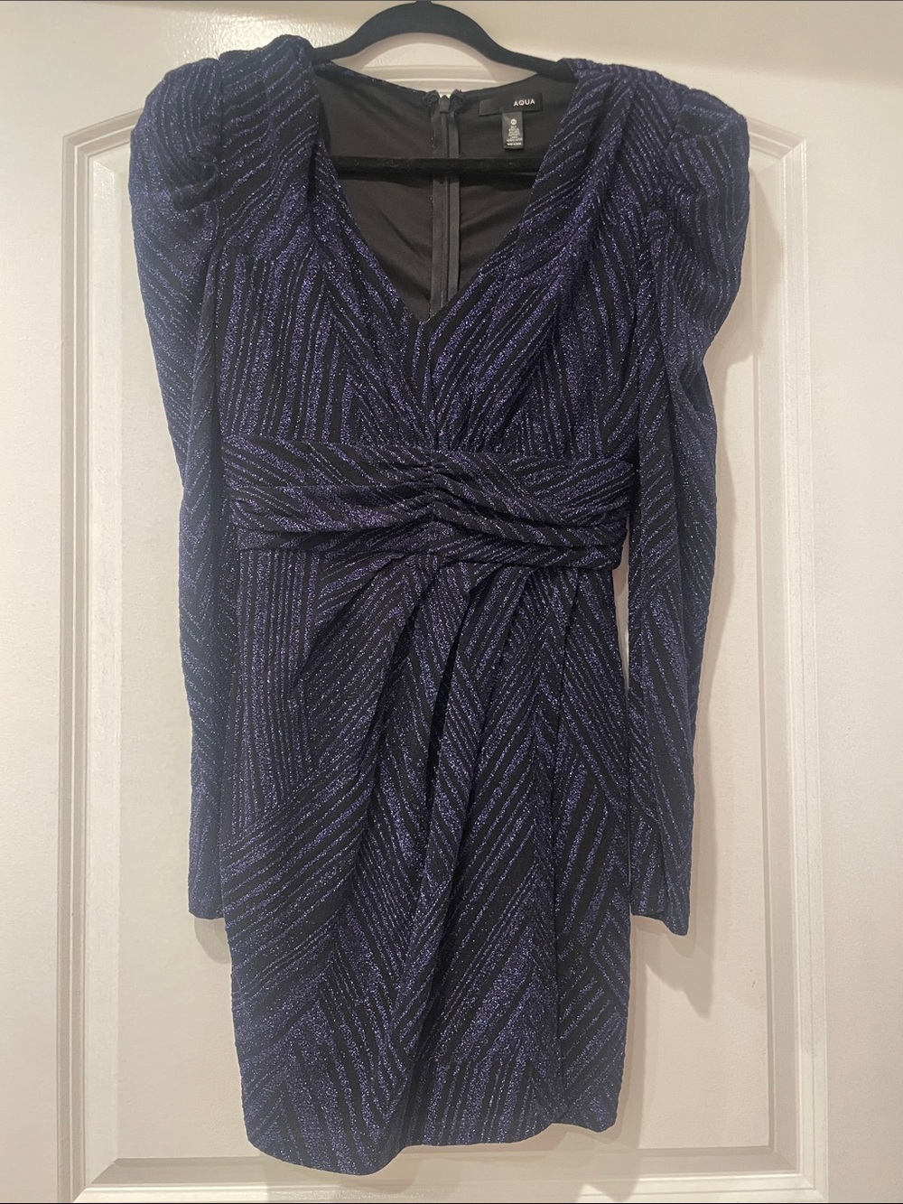 Aqua shiny dress - used